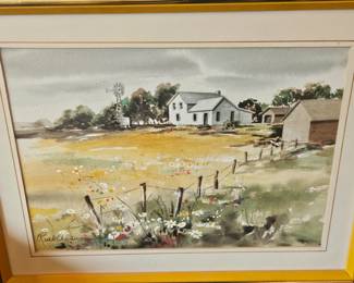 Landscape watercolor by Ruth Anderson
