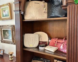 Brahmin handbags, eel and snakeskin clutches