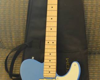 SQUIER BY FENDER - 6 STRING TELECASTER - WITH CASE.