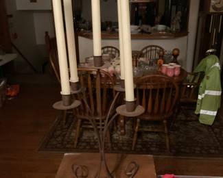 Metal Base 5 Candle Holder