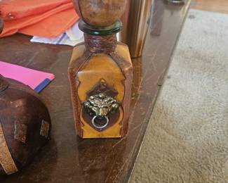 Upscale Leather Wine Decanter