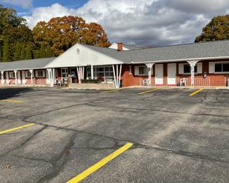Lots of parking. You will find the residence area through the main entrance & office.