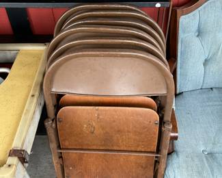 Vintage Folding Chairs - set of 6