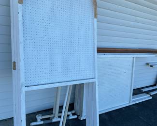 Custom made display pegboards.  Were used for displaying photograph art.