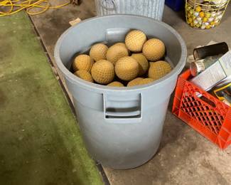 Lots of balls for the batting cage