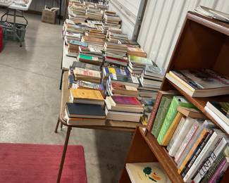 Books Books - Children, cook, law, science, horse & dog along with general reading. Next picture relates to many boxes not unpacked yet.