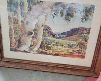 Albert Namatjira Signed Print 