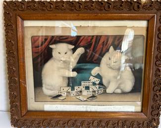 Vintage cat print by Currier & Ives