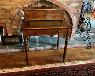 Cherry wood, step back drawers writing desk.