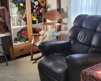 Antique rockers and armoire