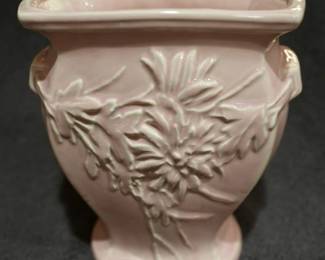 McCoy Salmon Chrysanthemum Flower Vase