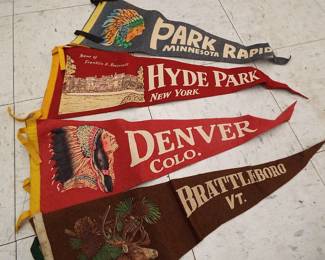 Vintage Pennants    Hyde Park, NY  Denver, CO