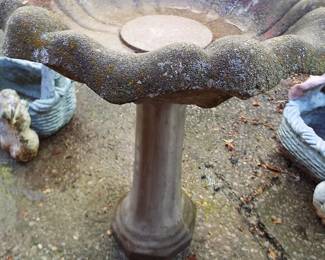 Cement Bird Bath