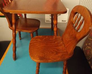 Child's Table and Chairs