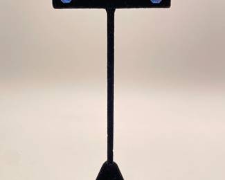 Austrian crystal pierced earrings