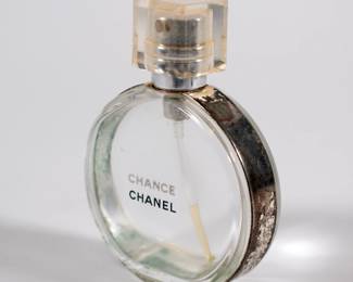 Vintage Chanel Chance perfume bottle
