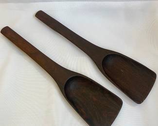 Dansk made in Denmark large wooden spoons/spatulas