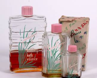 Green Grass 3-bottle set, bubbling bath essence, cologne