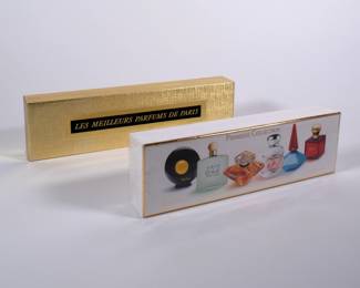 Les Meilleurs Parfums De Paris box set, vintage, 10 bottles, original packaging