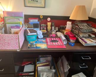 Desk and stationary
