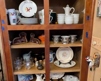 Some neato stuff, especially the glazed terra cotta lamb mold, from England.