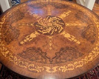 Top view of the Maitland-Smith foyer table.