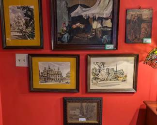 Nice collage of original art, some prints.