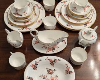32-piece set English Coalport "Khotar" china, 1979-1983.
