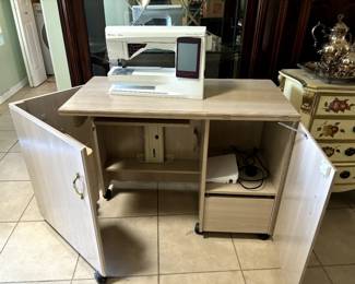 Sewing Machine and expandable cabinet