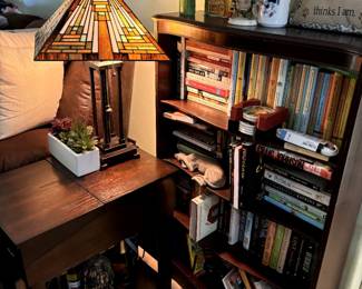Books, Lamps, Table Sofa and matching Lounge Chair