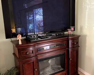 Freestanding Electric Fireplace and TV's