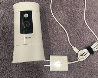 Zmodo camera!  Great for watching pets or kids, or    when co-worker snoops in your desk!  You can sign up for live alerts to your smart phone on the app.