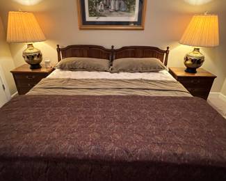 Mid century modern king bed