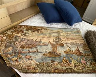 One of a few beautiful tapestries.