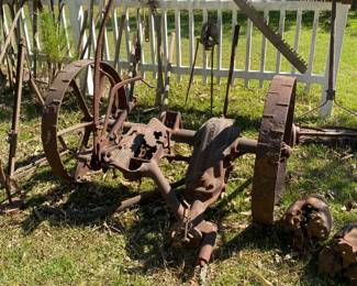 McCormick Deering Horse Drawn Sickle Side Mower. Parts still available! Interesting to do research on this one!