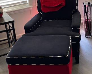 The "Bulldog" chair and ottoman!