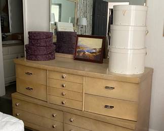 1950's Bedroom Suit. Dresser with Mirror.