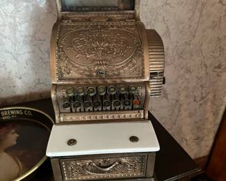1910 National Cash Register Model 317 Candy Store / Barber Shop Brass Cash Register