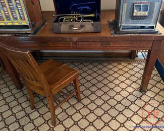 Antique Desk from Commission Offices in the Livestock Exchange Building OMAHA