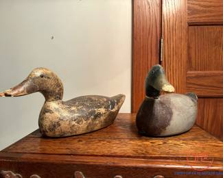 Antique EVANS DECOY Duck Decoys
