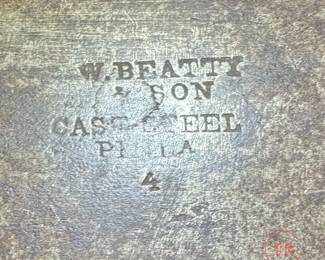 Antique W. BEATTY & SON 21" Butcher Cleaver