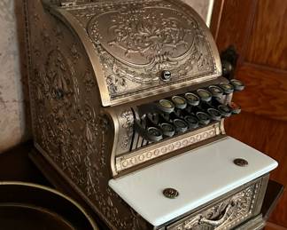 1910 National Cash Register Model 317 Candy Store / Barber Shop Brass Cash Register