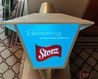 Large STORZ Lighted Hanging Beer Display Sign