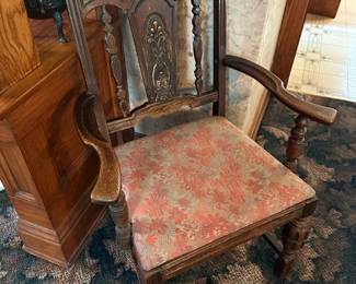 Victorian Georgian Style Mahogany Extending Dining Table with 6 Chairs