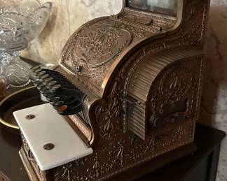 1910 National Cash Register Model 317 Candy Store / Barber Shop Brass Cash Register