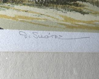 Signed J. SUAREZ Limited Edition Lithograph