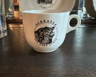 NEBRASKA "The Beef State" Dinnerware Owned by George E.Q. Johnson (Chicago Prosecutor for AL CAPONE Tax Evasion Case)