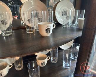 NEBRASKA "The Beef State" Dinnerware Owned by George E.Q. Johnson (Chicago Prosecutor for AL CAPONE Tax Evasion Case)