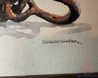 1976 Watercolor by GORDON WHEELER