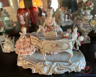 Antique DRESDEN "Music Hour" Figurine